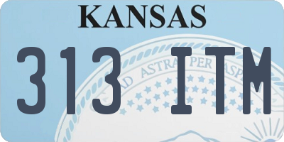 KS license plate 313ITM