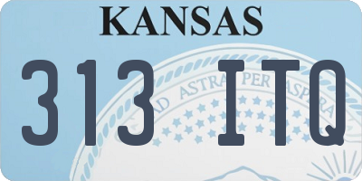 KS license plate 313ITQ