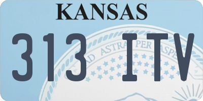 KS license plate 313ITV
