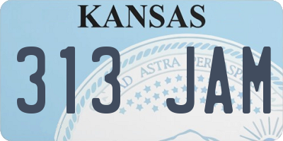 KS license plate 313JAM