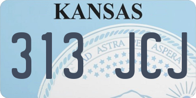 KS license plate 313JCJ