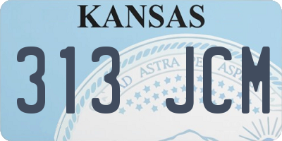 KS license plate 313JCM
