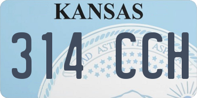 KS license plate 314CCH