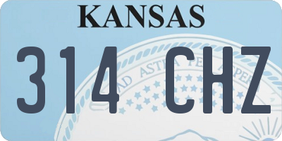 KS license plate 314CHZ