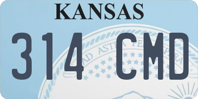 KS license plate 314CMD