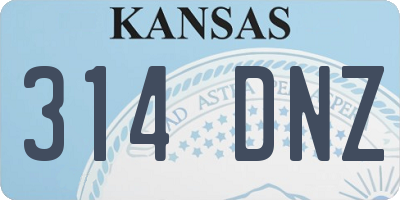 KS license plate 314DNZ
