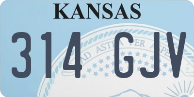 KS license plate 314GJV