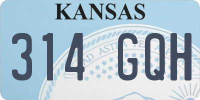 KS license plate 314GQH