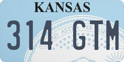 KS license plate 314GTM