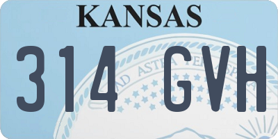KS license plate 314GVH