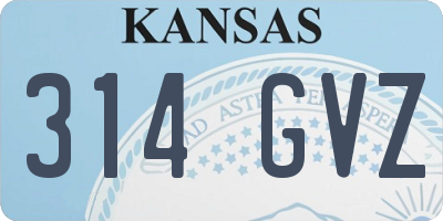 KS license plate 314GVZ