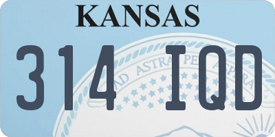 KS license plate 314IQD