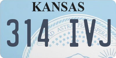 KS license plate 314IVJ