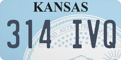 KS license plate 314IVQ