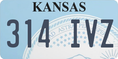 KS license plate 314IVZ