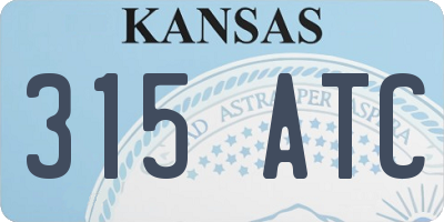 KS license plate 315ATC
