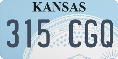 KS license plate 315CGQ