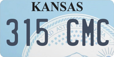 KS license plate 315CMC