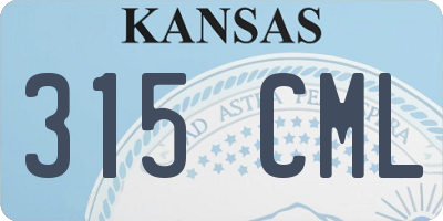 KS license plate 315CML
