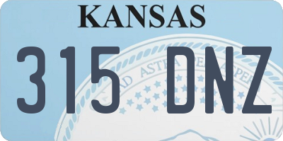 KS license plate 315DNZ