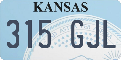 KS license plate 315GJL