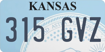 KS license plate 315GVZ
