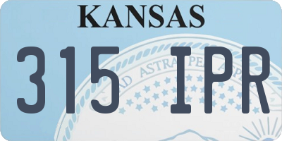 KS license plate 315IPR