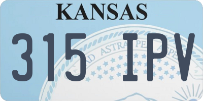 KS license plate 315IPV