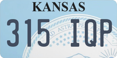 KS license plate 315IQP