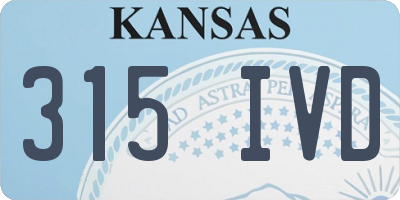 KS license plate 315IVD