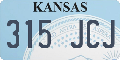 KS license plate 315JCJ