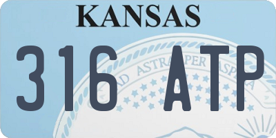KS license plate 316ATP