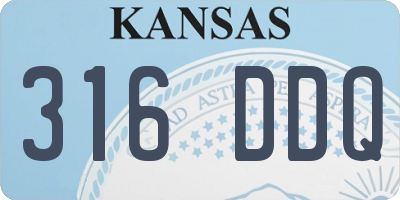 KS license plate 316DDQ
