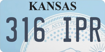 KS license plate 316IPR