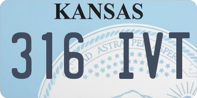 KS license plate 316IVT