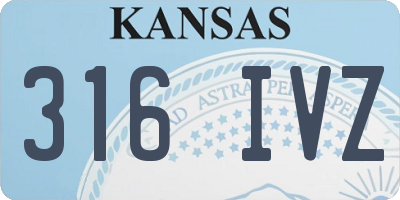 KS license plate 316IVZ