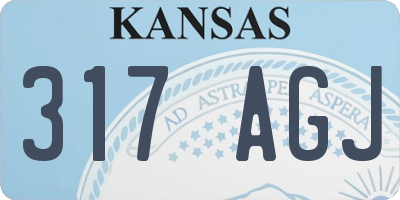 KS license plate 317AGJ