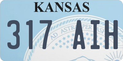 KS license plate 317AIH