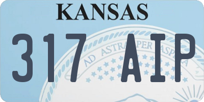 KS license plate 317AIP