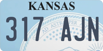 KS license plate 317AJN