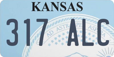 KS license plate 317ALC