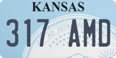 KS license plate 317AMD