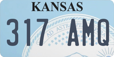 KS license plate 317AMQ
