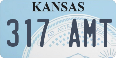 KS license plate 317AMT