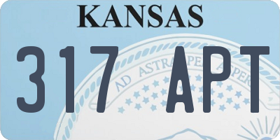KS license plate 317APT