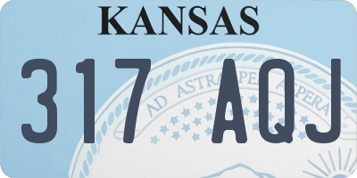 KS license plate 317AQJ