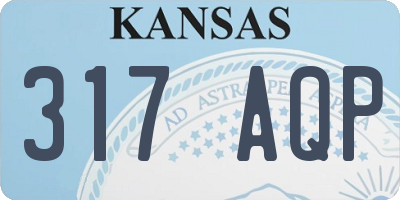 KS license plate 317AQP