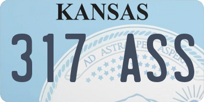 KS license plate 317ASS