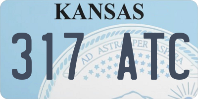 KS license plate 317ATC