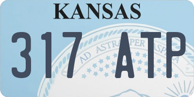 KS license plate 317ATP